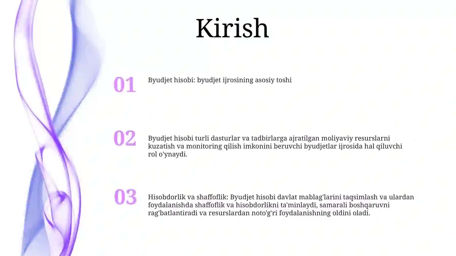 Byudjet Hisobining Byudjet Ijrosi Sohasidagi Vazifalari 2