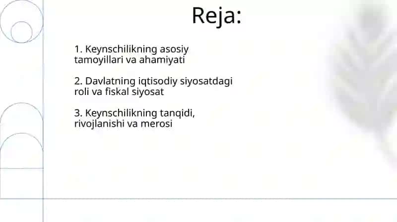 Keyns va Keynschilik ta'limoti 2