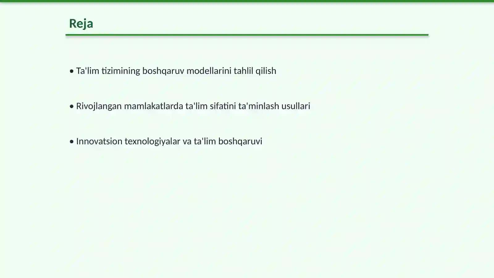 Rivojlangan xorijiy mamlakatlar ta'lim tizimi boshqarish tajribasi 2