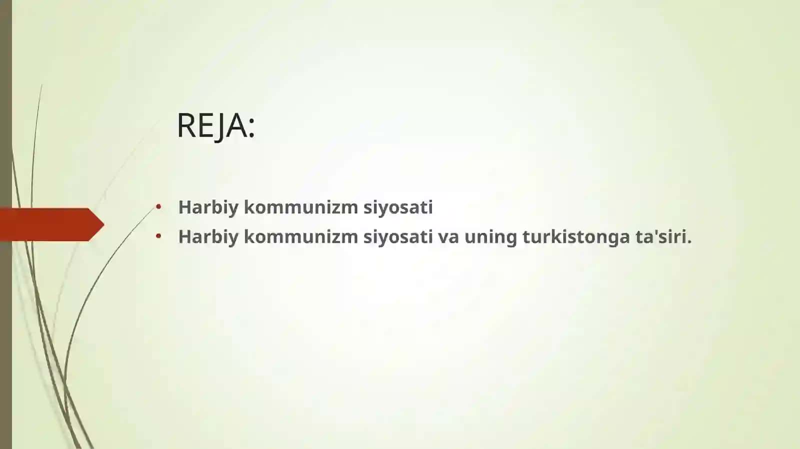 Harbiy kommunizm siyosati va uning turkistonga ta'siri 2