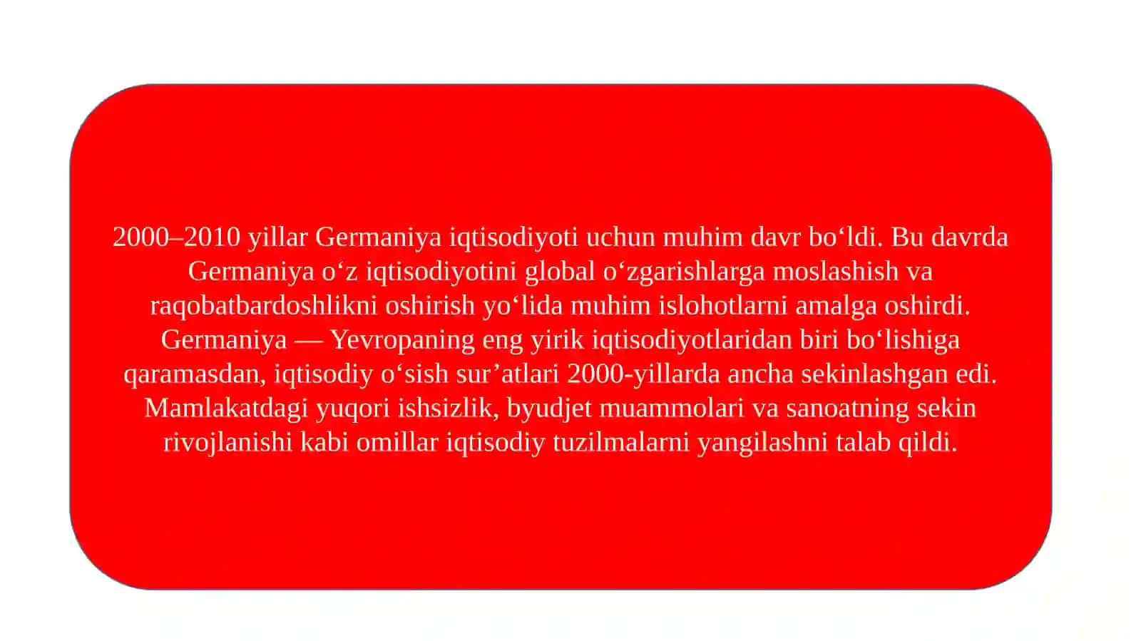 Germaniya Iqtisodiyoti (2000-2010) 2