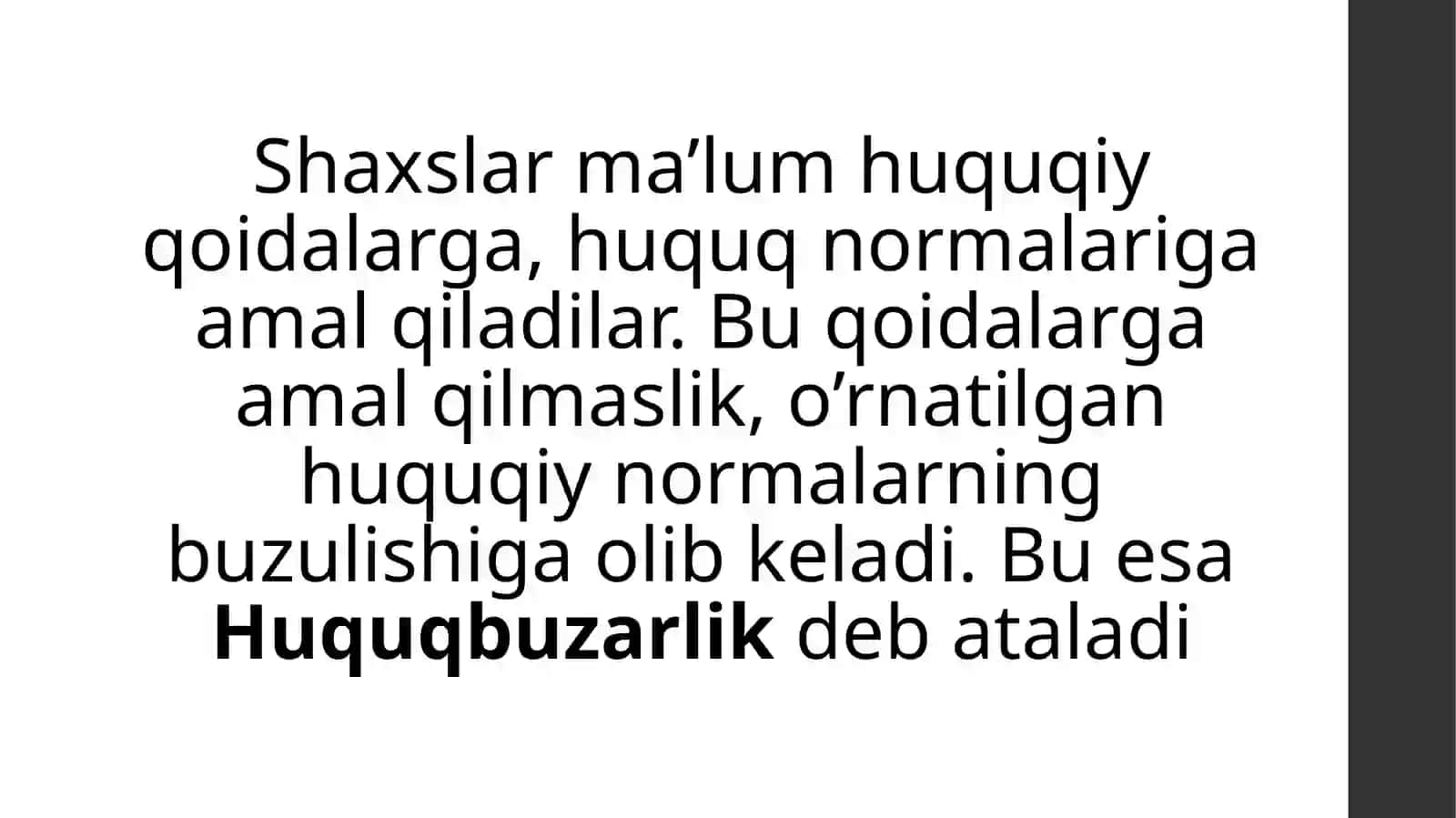 Huquqbuzarlik va javobgarlik turlari 2