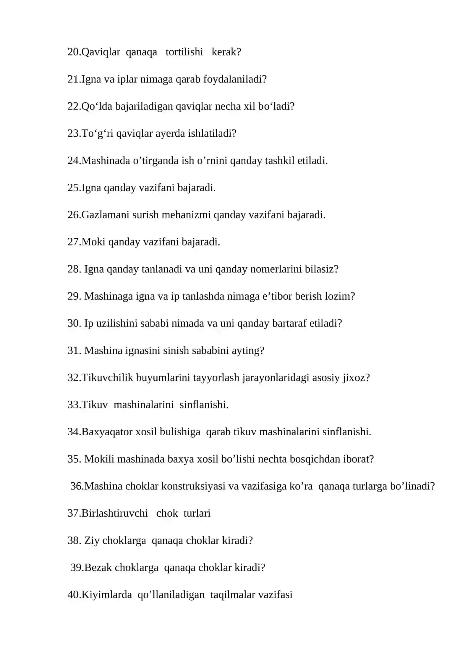 GAZLAMALARGA ISHLOV BERISH PRAKTIKUMI 2