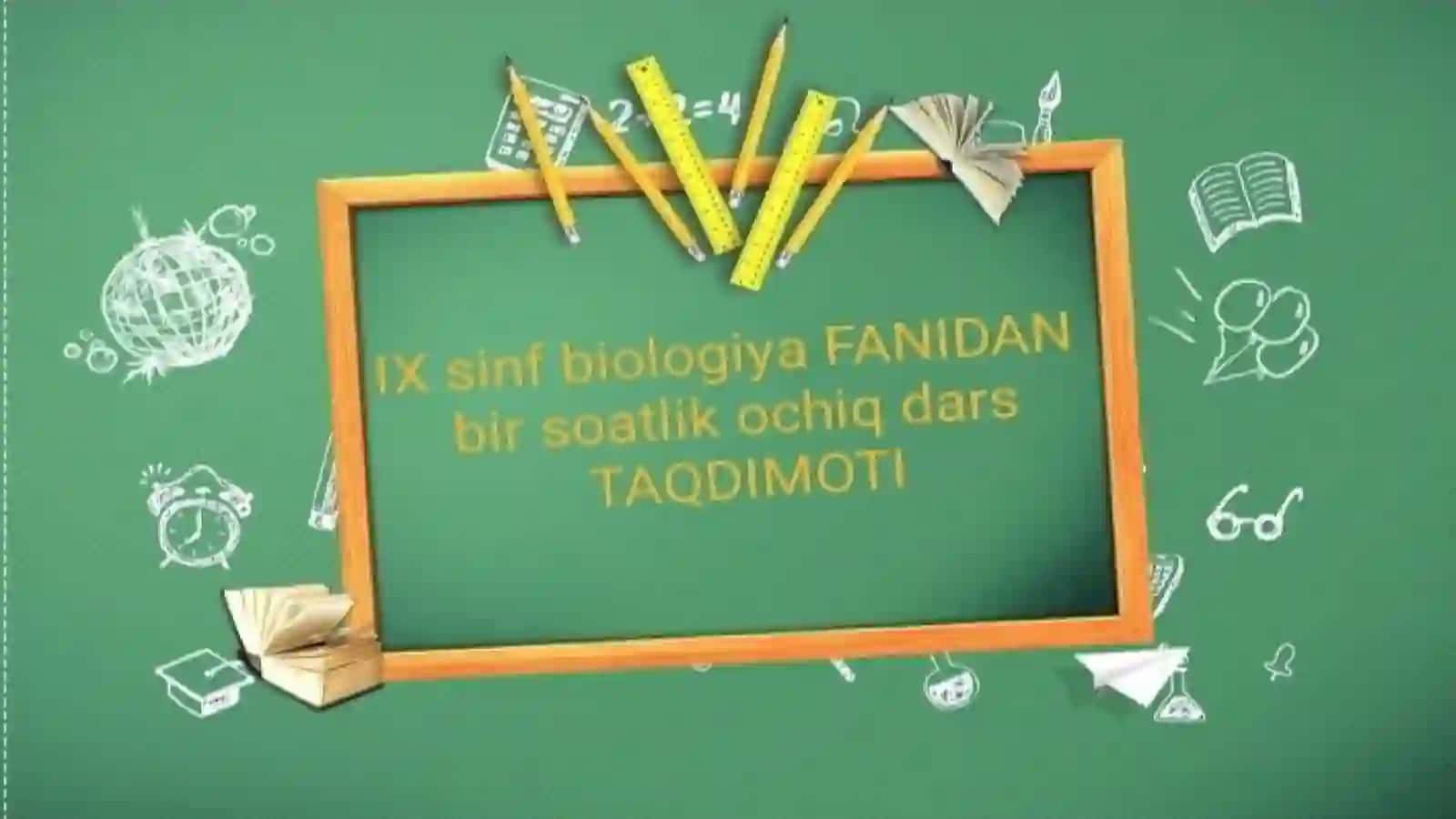 Organizmlarning individual rivojlanishi mavzudagi dars ishlanma 2