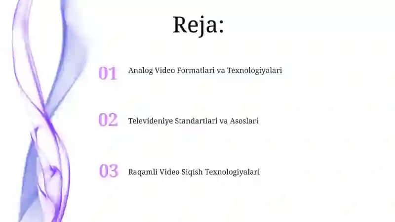 Analog Video Formatlari va Texnologiyalari 2