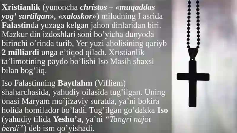 Xristianlik dini tarixi 2