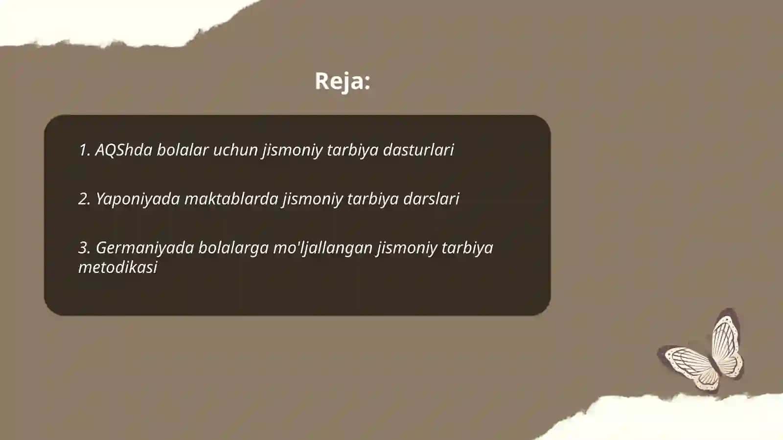 Xorijiy davlatlarda bolalarga jismoniy tarbiya berish tizimining rivojlanishi 2