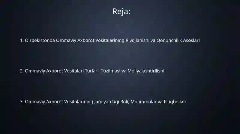 Ommaviy Axborot Vositalari 2
