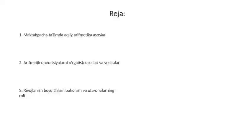 Arifmetika amallar bajarish 2