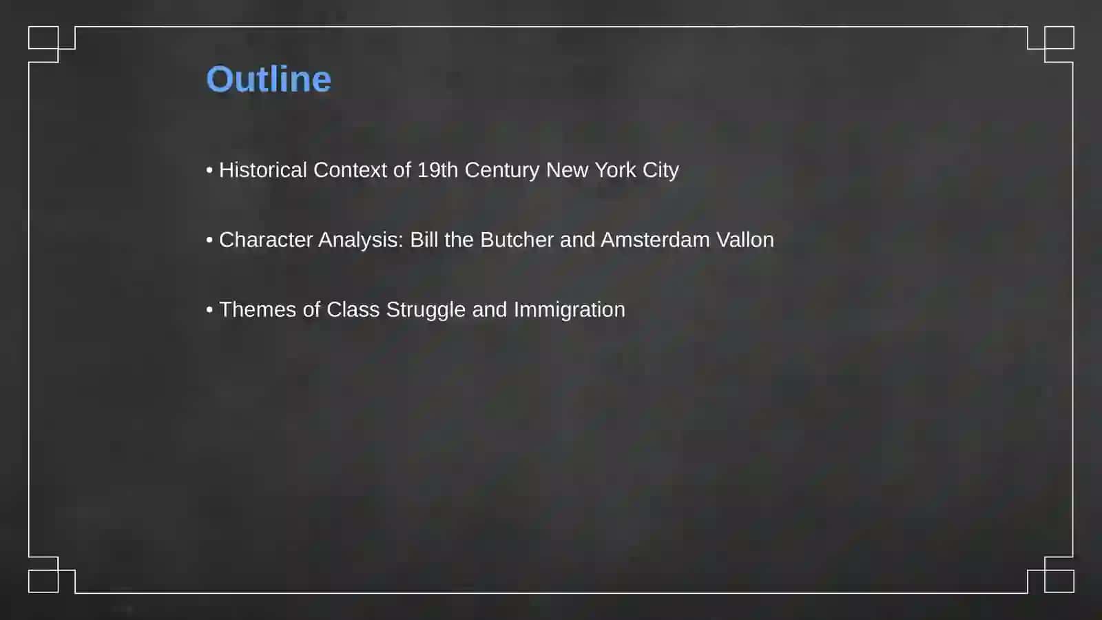 Gang's of New York (movie). Fan ingliz tili 2
