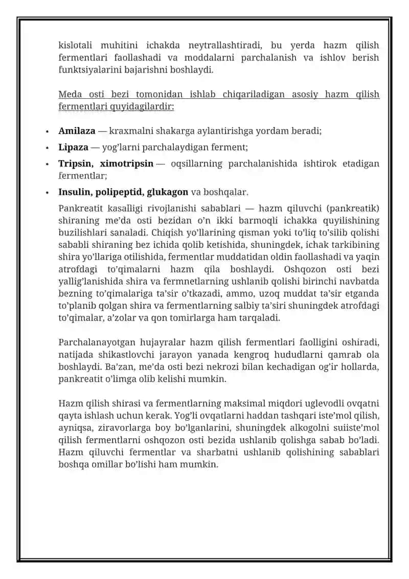PANKREATIT — ALOMATLARI 2