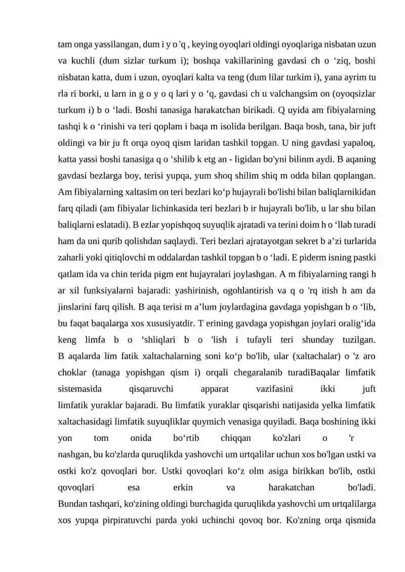 Amfibiyalarning umumiy tavsifi 2