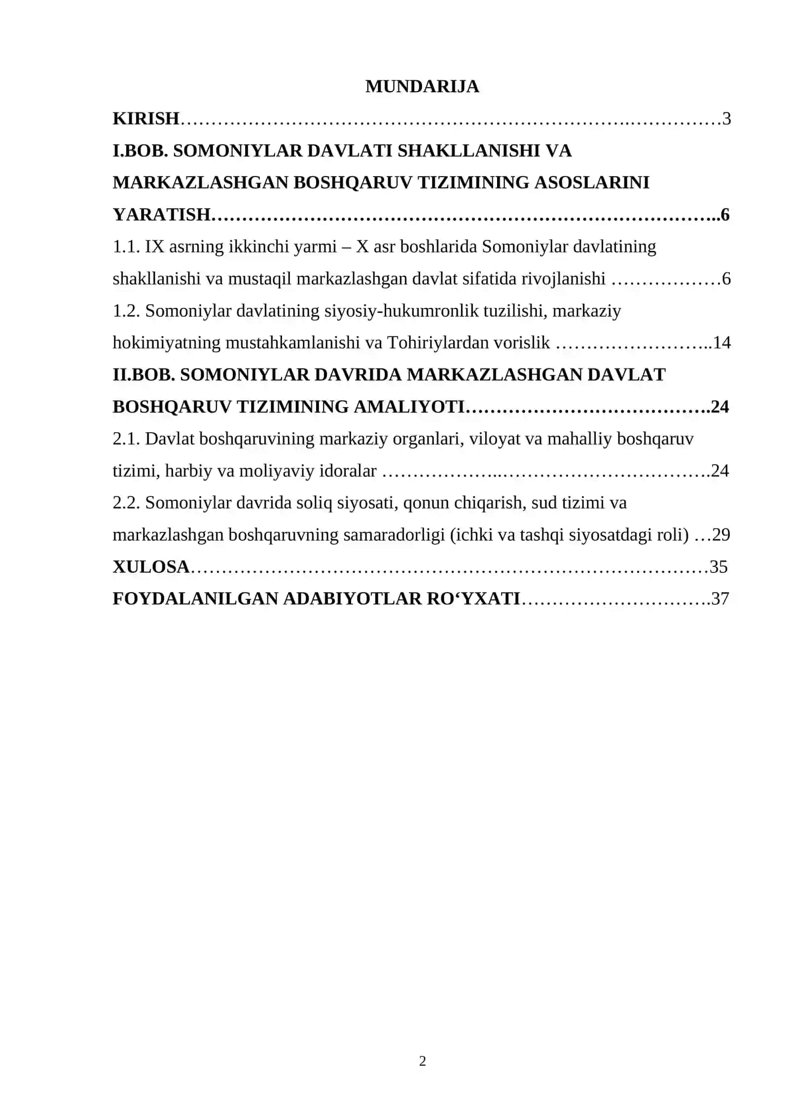 Somoniylar davrida markazlashgan davlat boshqaruv tizimi 2