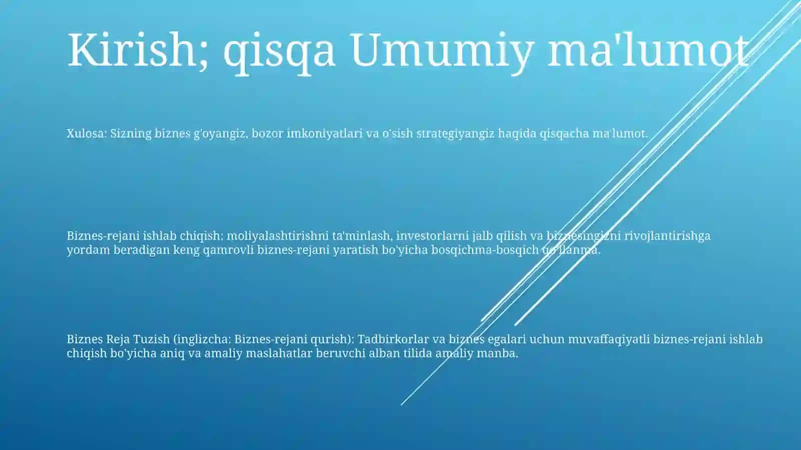 Biznes Reja Tuzish 2