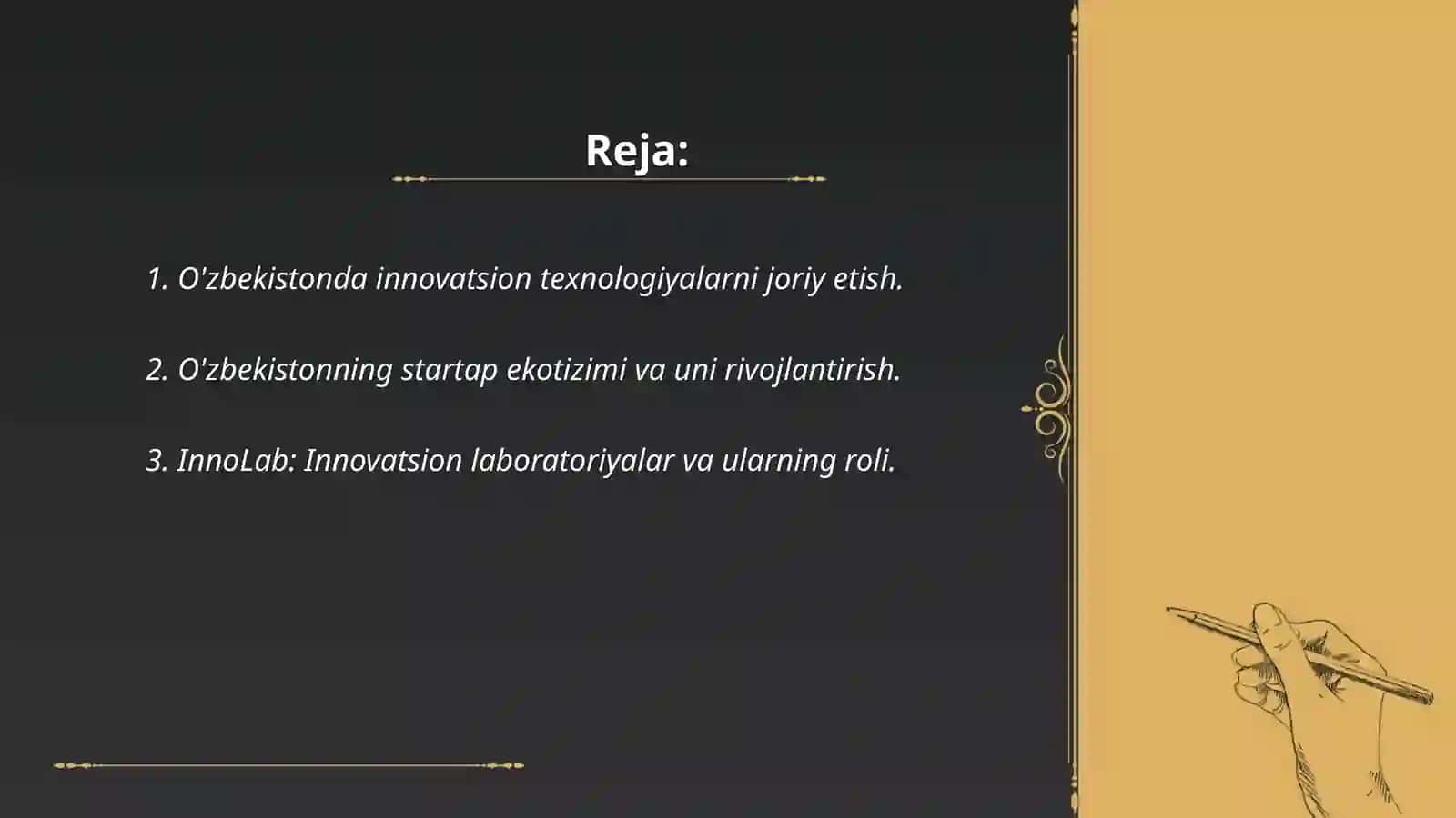 O'zbekistoning inavatsiyalar denomikz tahlili 2