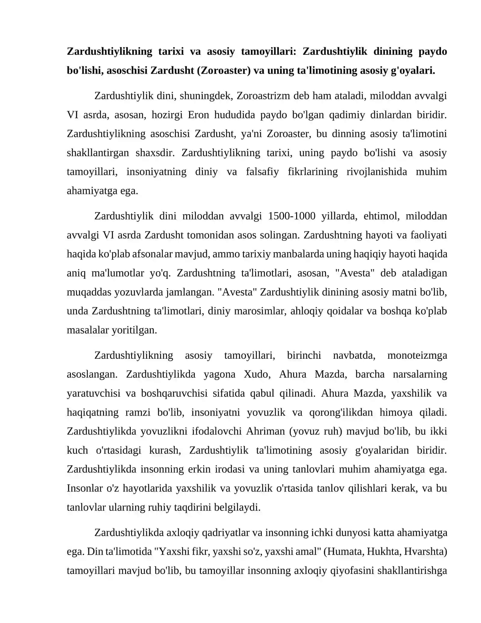 Zardushtiylik dini va falsafasi 2