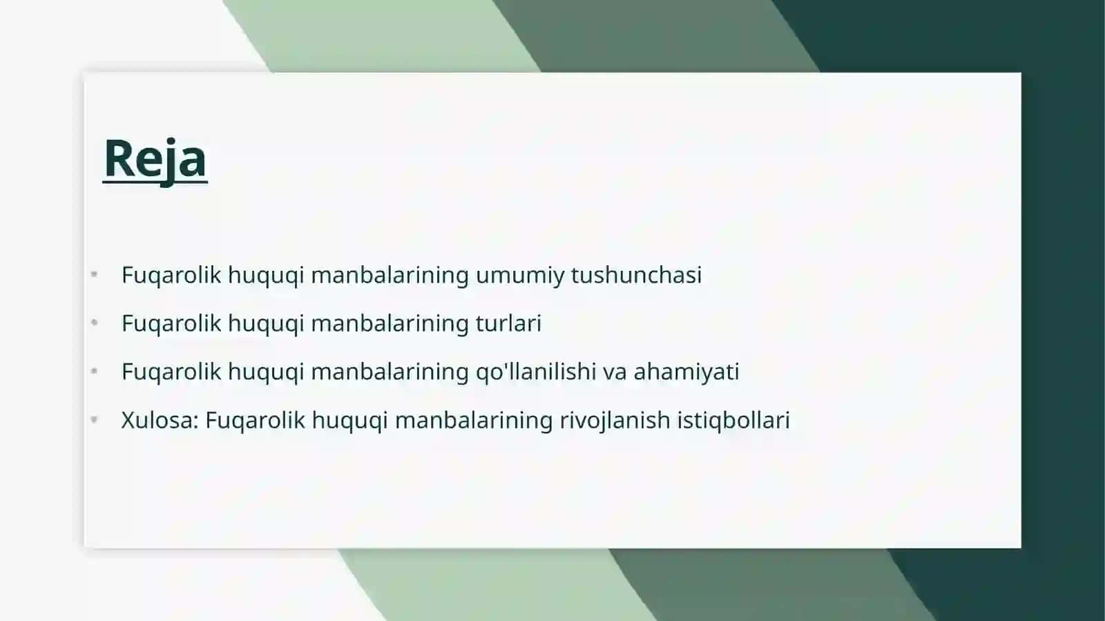 Fuqarolik huquqi manbalari 2