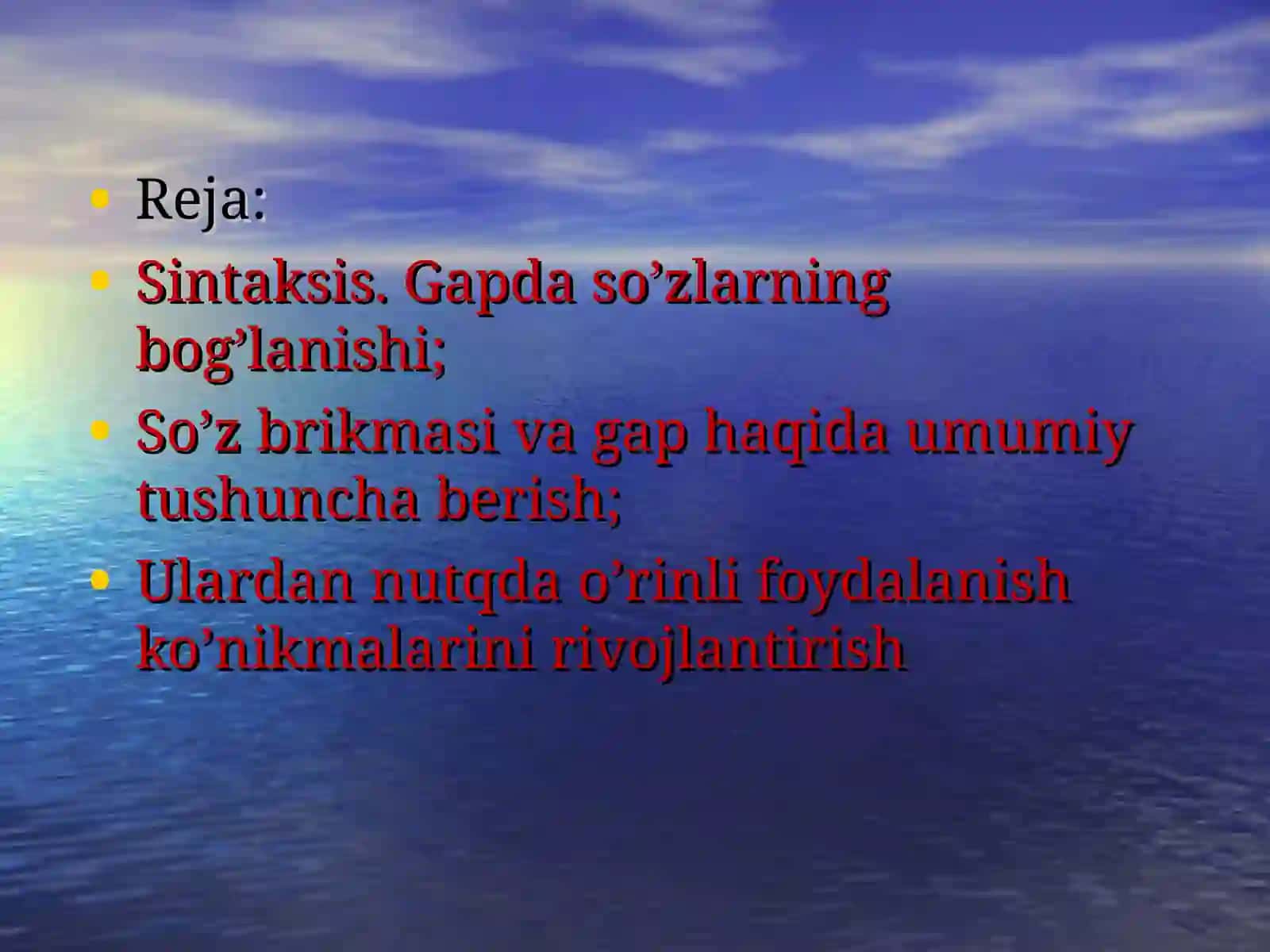 Sintaksis. Gapdaso’zlarning bog’lanishi.So’z birikmasi 2