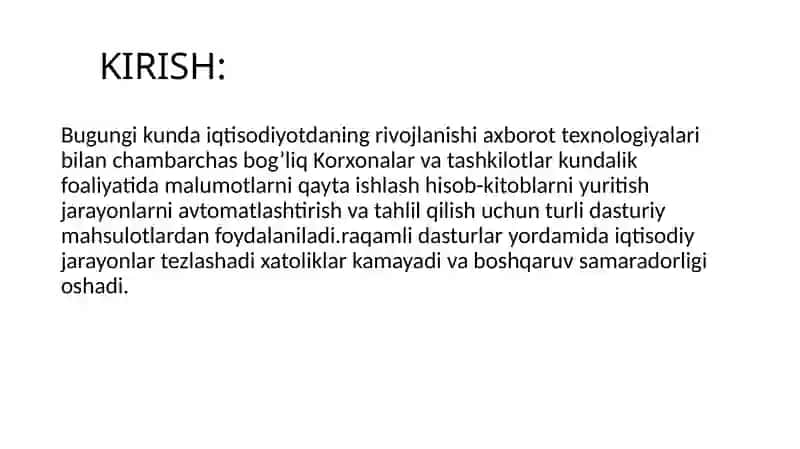 Dasturiy mahsulotlar 2