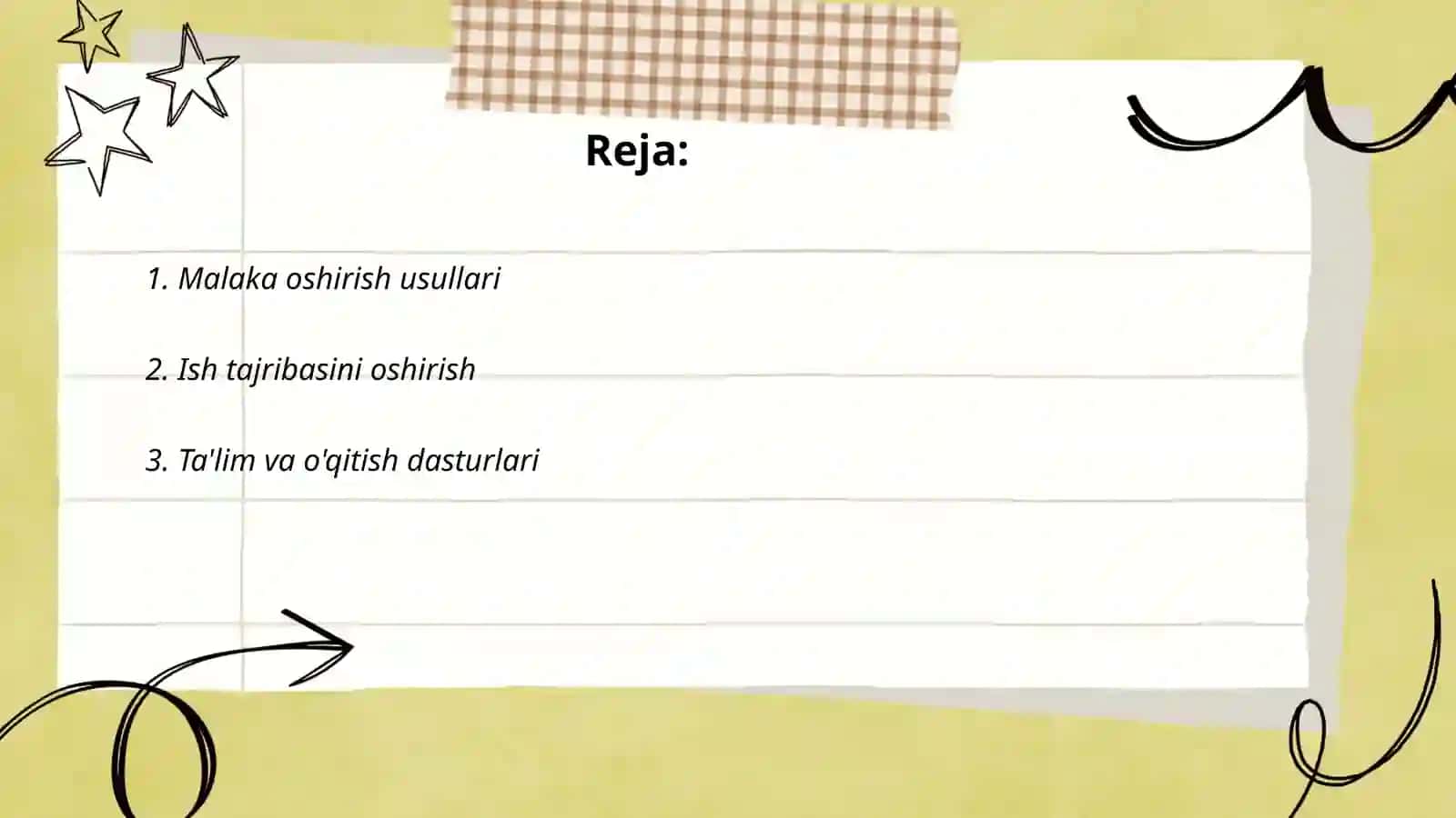Shaxsning malaka va odatlari 2