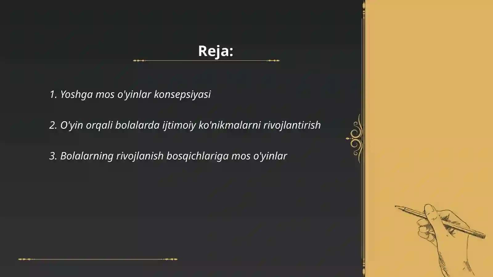 Yoshga mos o'yinlar konsepsiyasi 2