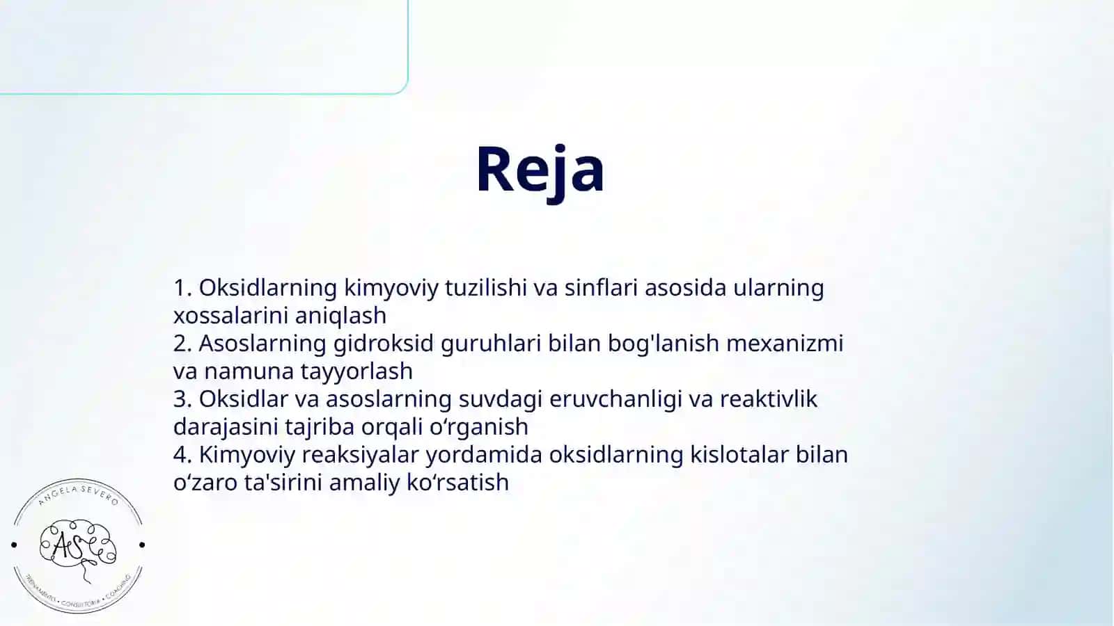 Oksidlar, asoslar xossalariga oid tajribalar oʻtkazish 2