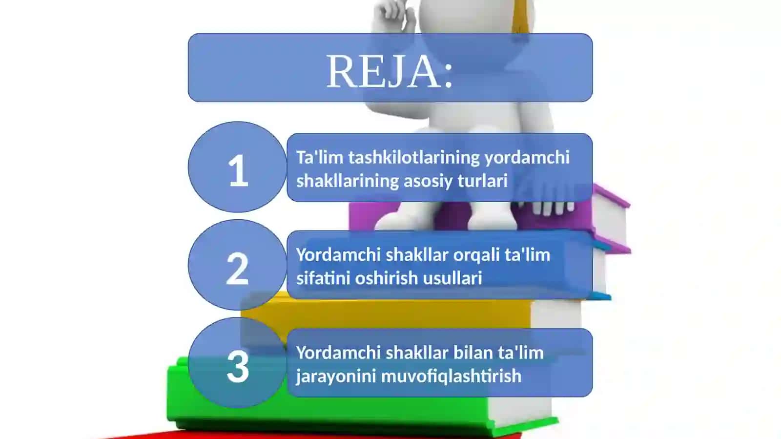 Ta'limni tashkil etishning yordamchi shakllari 2