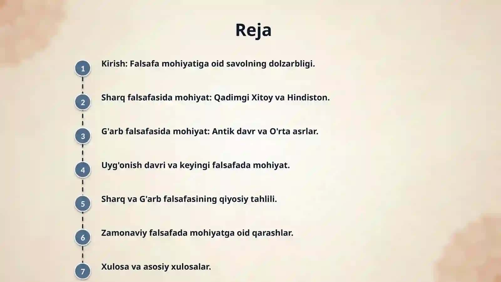 Falsafaning mohiyatiga oid Sharq va G'arb mutafakkirlari ta'riflarini tasniflash 2