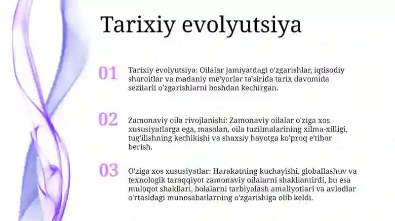 Zamonaviy Oilalar Rivojining OʻZiga Xos Xususiyatlari 2