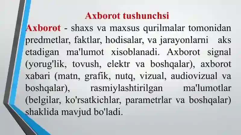 Texnik tizimlarda axborot texnologiyalari 2