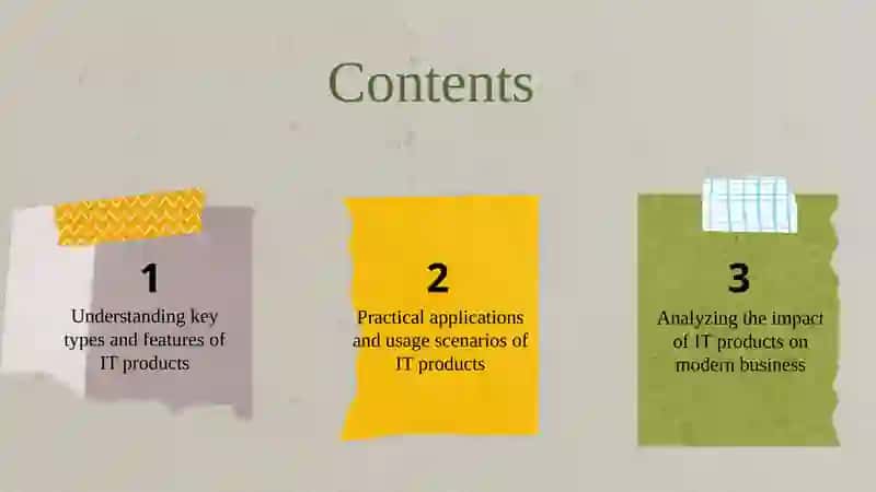 Key Types of IT Products 2