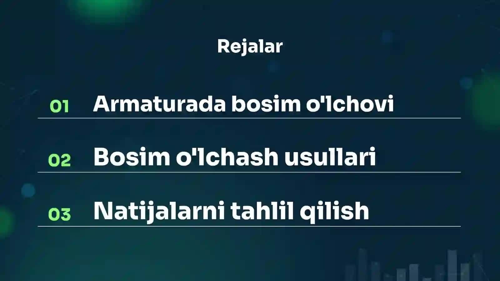 Armaturadagi bosimni o‘lchash 2