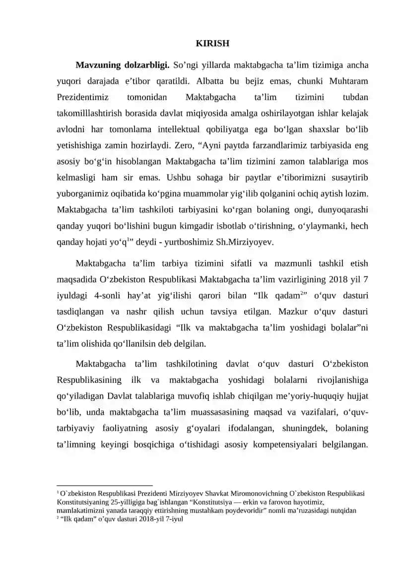 BOLALARNI KATTALAR NAMUNASI TARBIYALASH 2