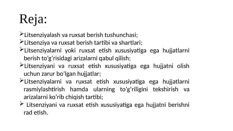 LitsenziyalashvaRuxsatberish 2