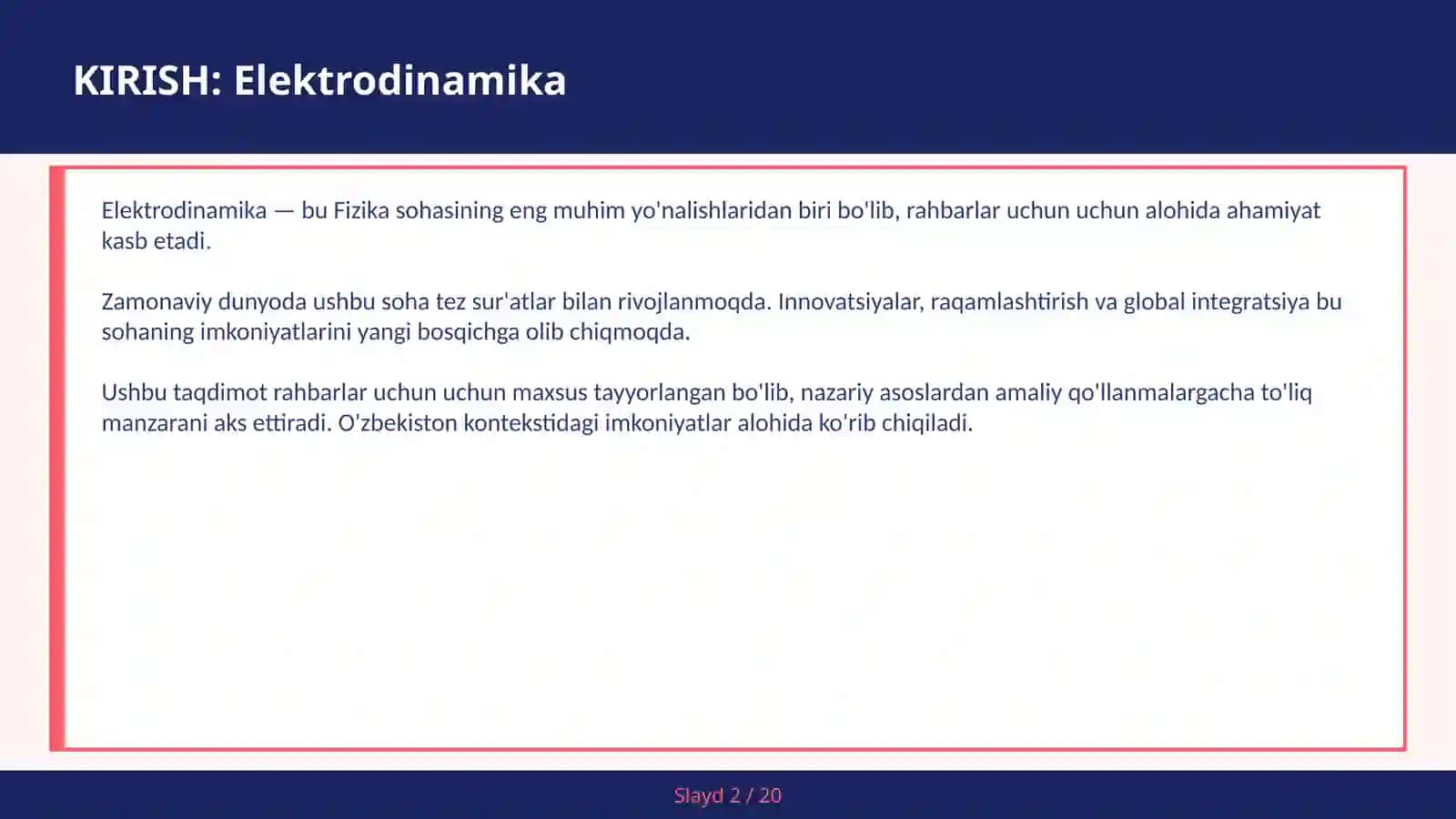 Elektrodinamika 2