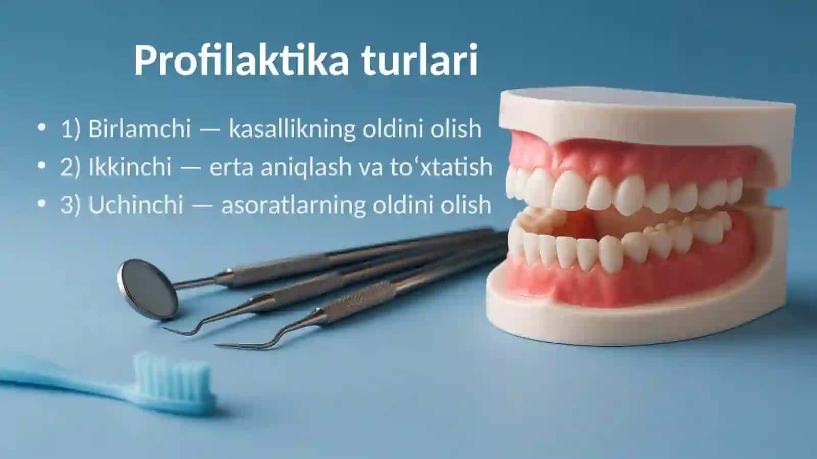 Stomatologik kasalliklarning oldini olish 2