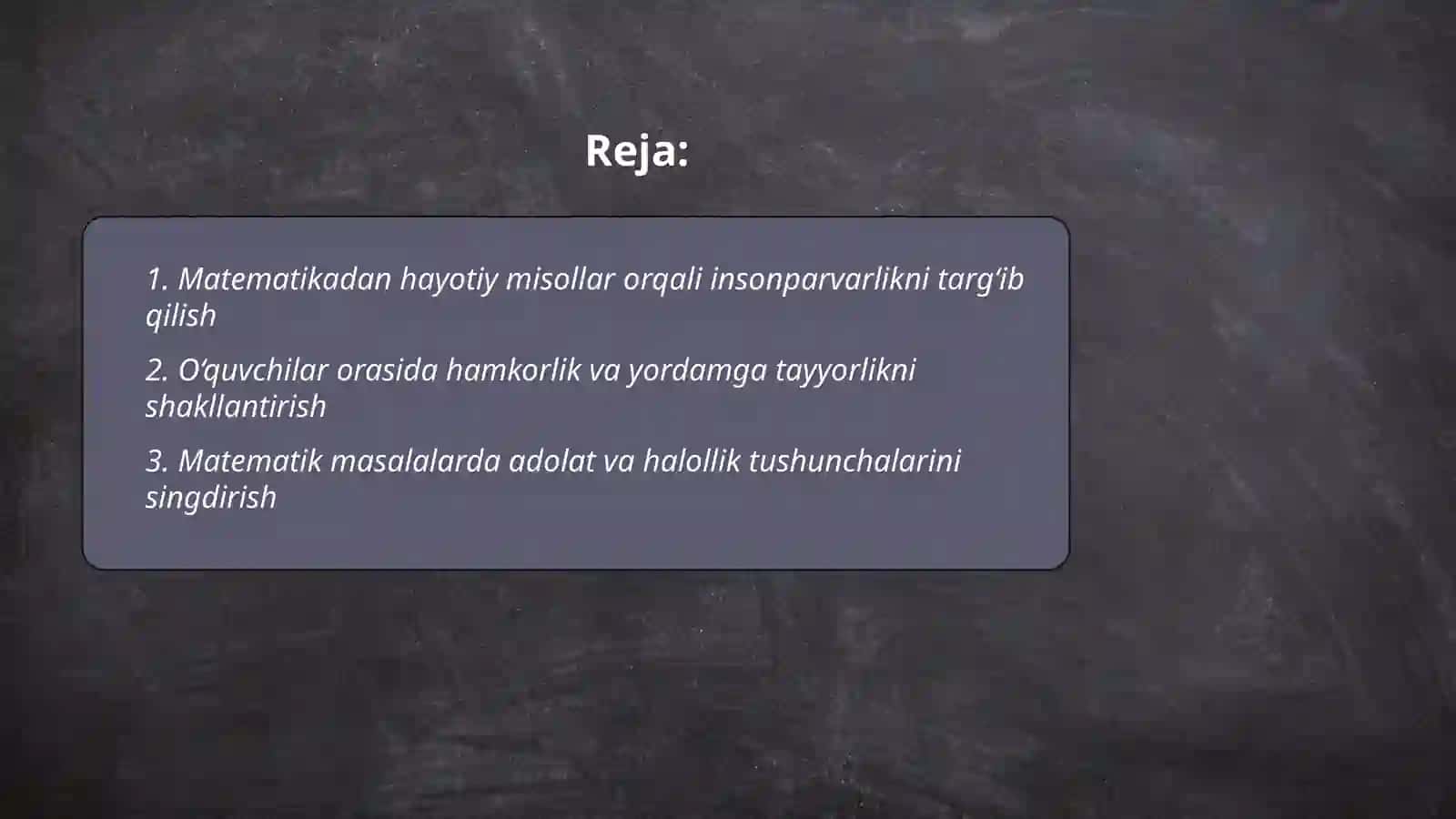 Birinchi sinfda matematika oʻqitish jarayonida oʻquvchilarni insonparvarlik ruhida tarbiyalash metodikasi 2