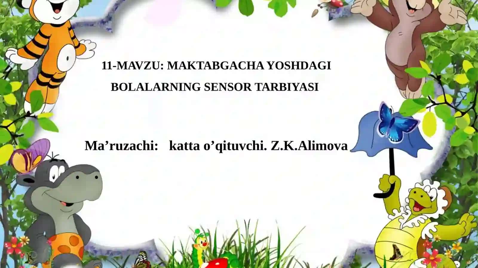 MAKTABGACHA YOSHDAGI BOLALARNING SENSOR TARBIYASI 2