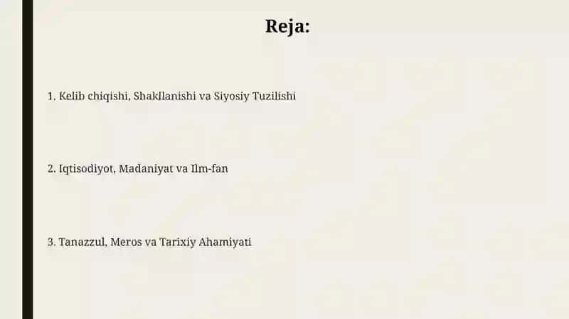 XII-XVII asrlarda Umoniylar davlati 2