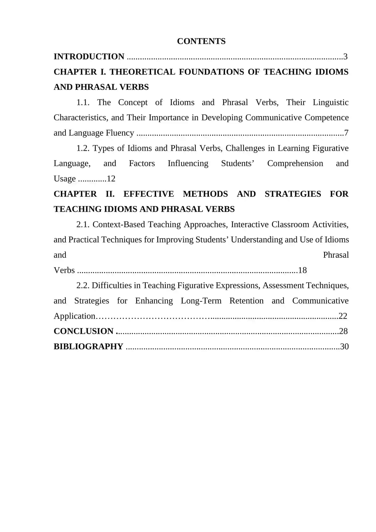 Course Paper on Teaching Idioms and Phrasal Verbs 2
