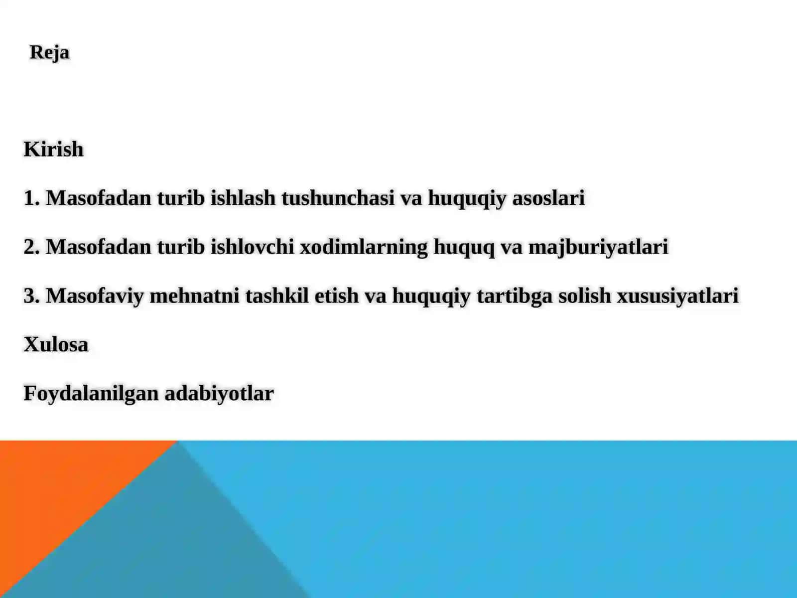 Masofadanturibishlovchi xodimlarning mehnatini huquqiy jihatdan tartibga solishning o'zigaxosxususiyatlari 2