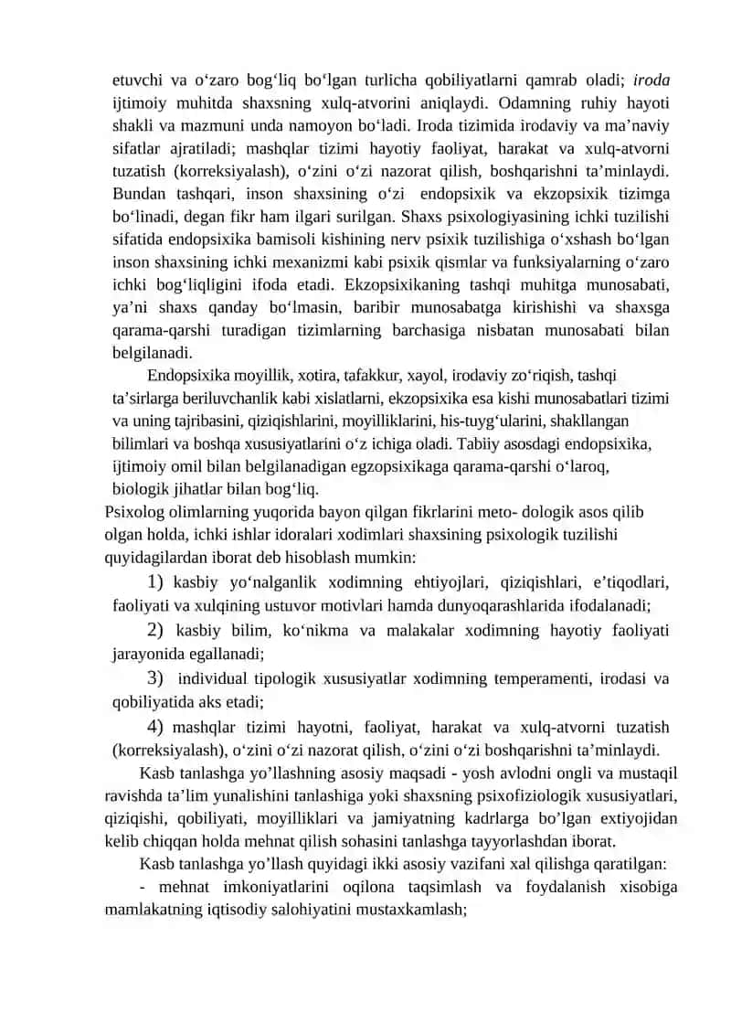 SHAXSNING SHARTLI KASBIY TUZILMASI 2