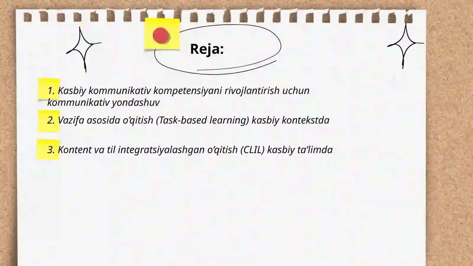 Kasbiy ta’lim tashkilotlarida xorijiy tillarni o’qitishning ilg’or pedagogik metodlari 2