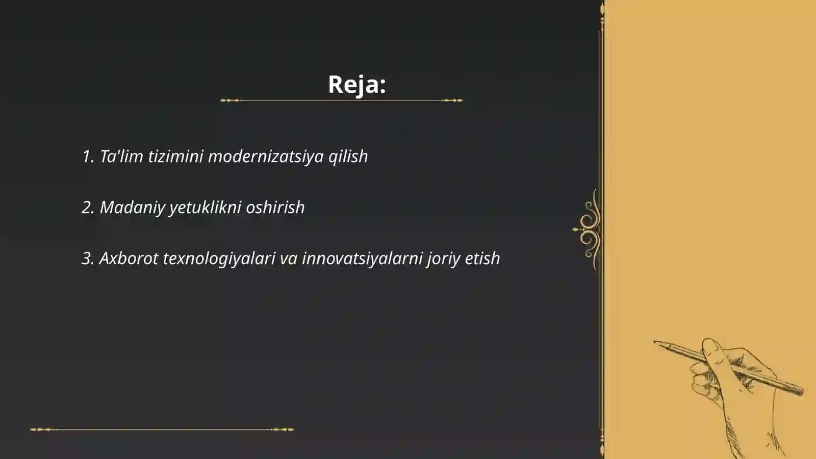 Ta'lim tizimini modernizatsiya qilish 2