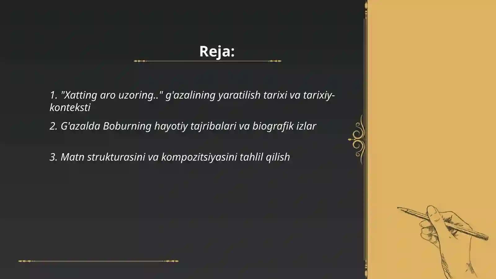 Zahiriddin Muhammad Bobur hayoti va ijodi 2
