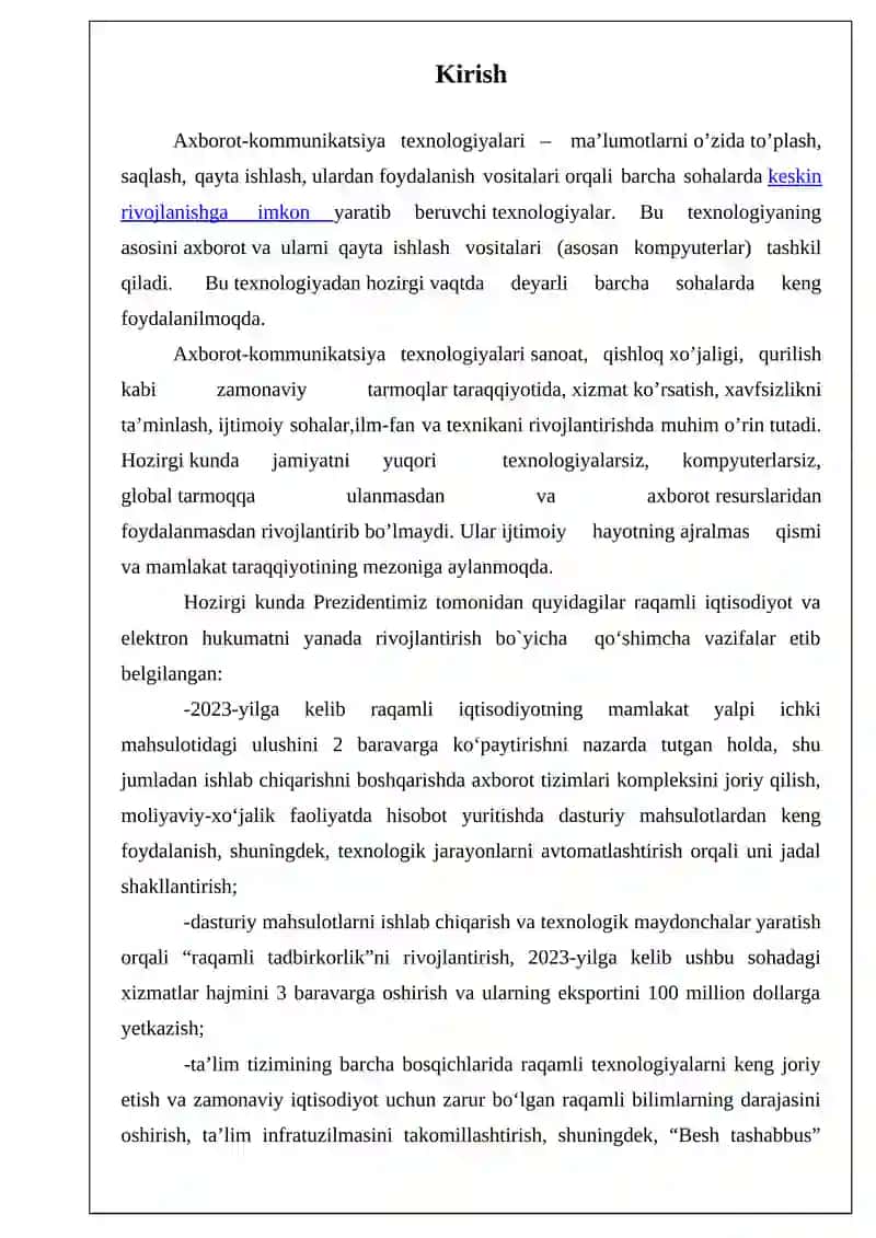 Axborot-kommunikatsiya texnologiyalari 2