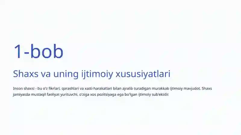 Qiziqishlar va Ehtiyojlar: Shaxs va Jamiyat Munosabatlari 2