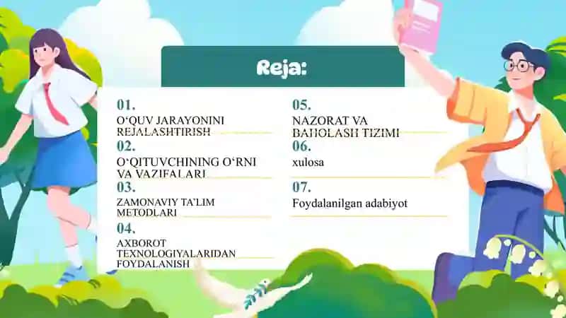 Maktabda ōquv jarayonini samarali tashkil etish 2