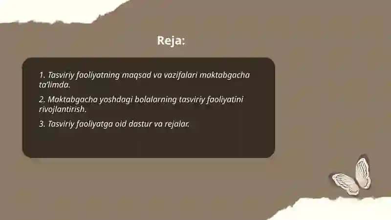 Tasviriy faoliyat mashg'ulotlari 2