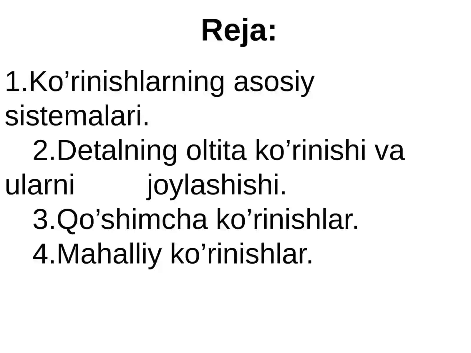 Detallar elementlarining geometriyasi. Detallar qiyofalarining geometrik asoslari. Jismlar sirtlarining kesishuvi. Tasvirlar, yozuvlar va belgilashlar. 2